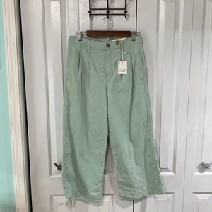 NWT A.N.A. Wide leg capris. Functional side and back pockets. Cameo green.